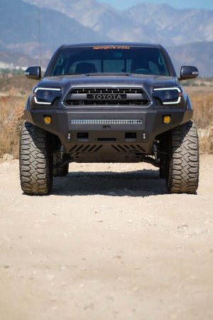 Toyota Tacoma Front Bumper - Body Armor 4x4 - Pro Series Winch Bumper - Light Textured Black - `05-`15